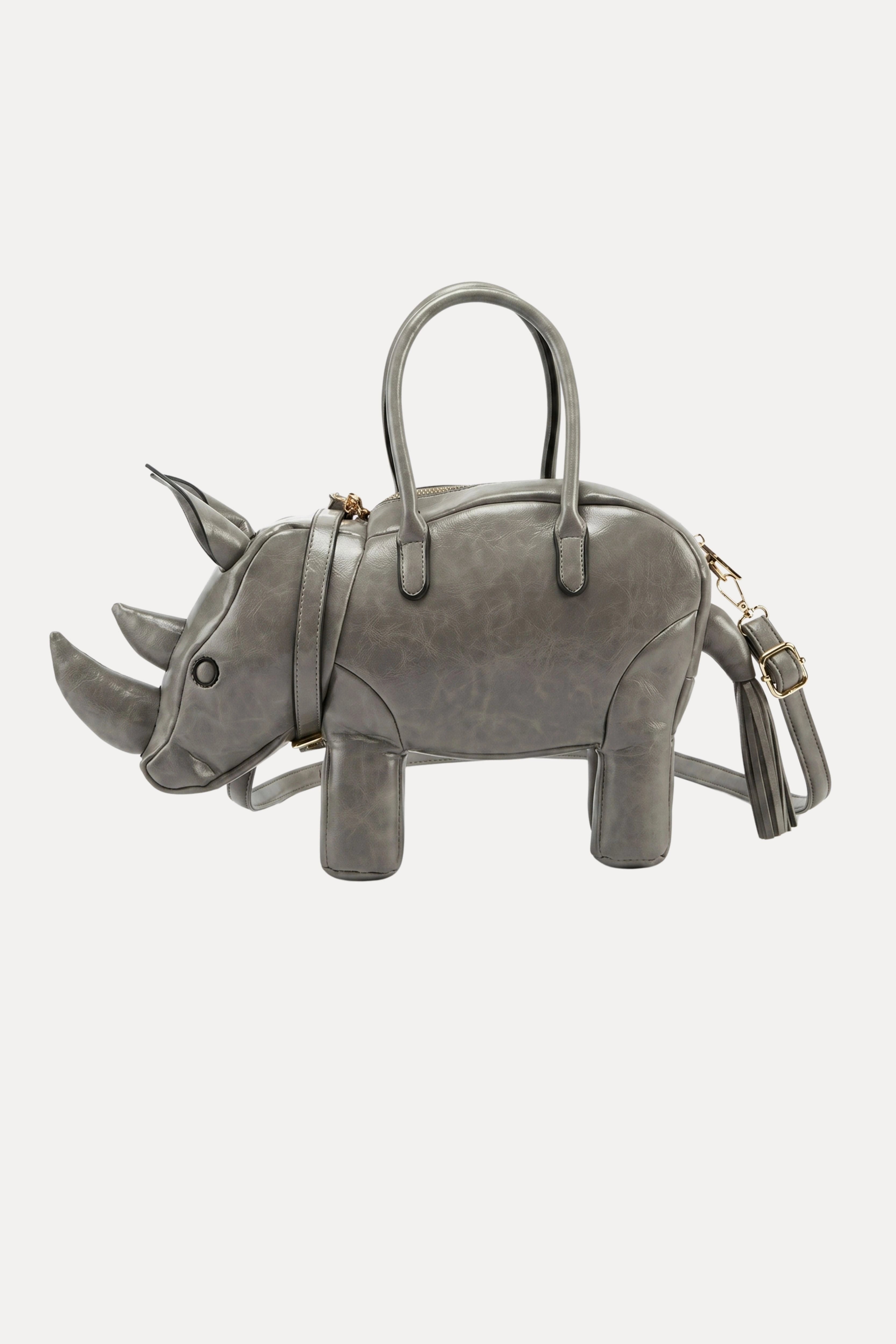 Rhino Shape Statement Handbag
