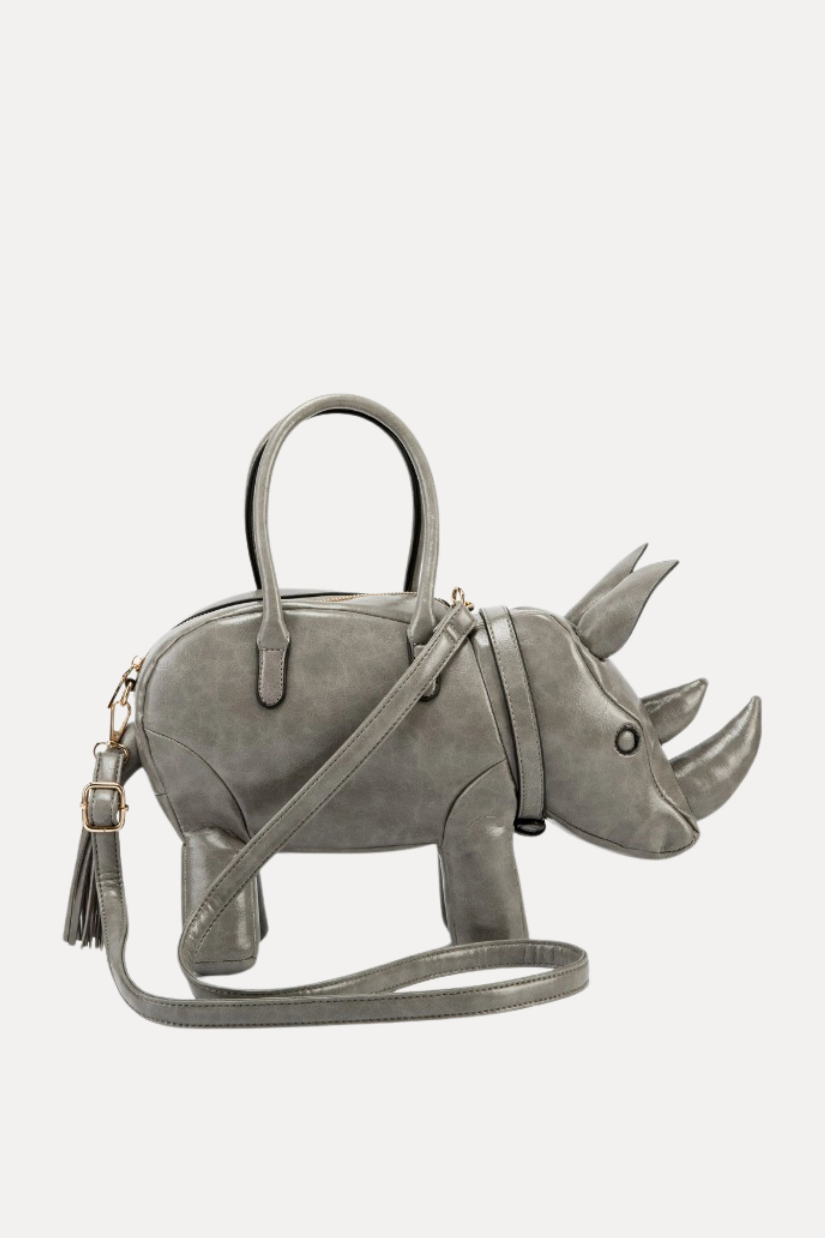 Rhino Shape Statement Handbag