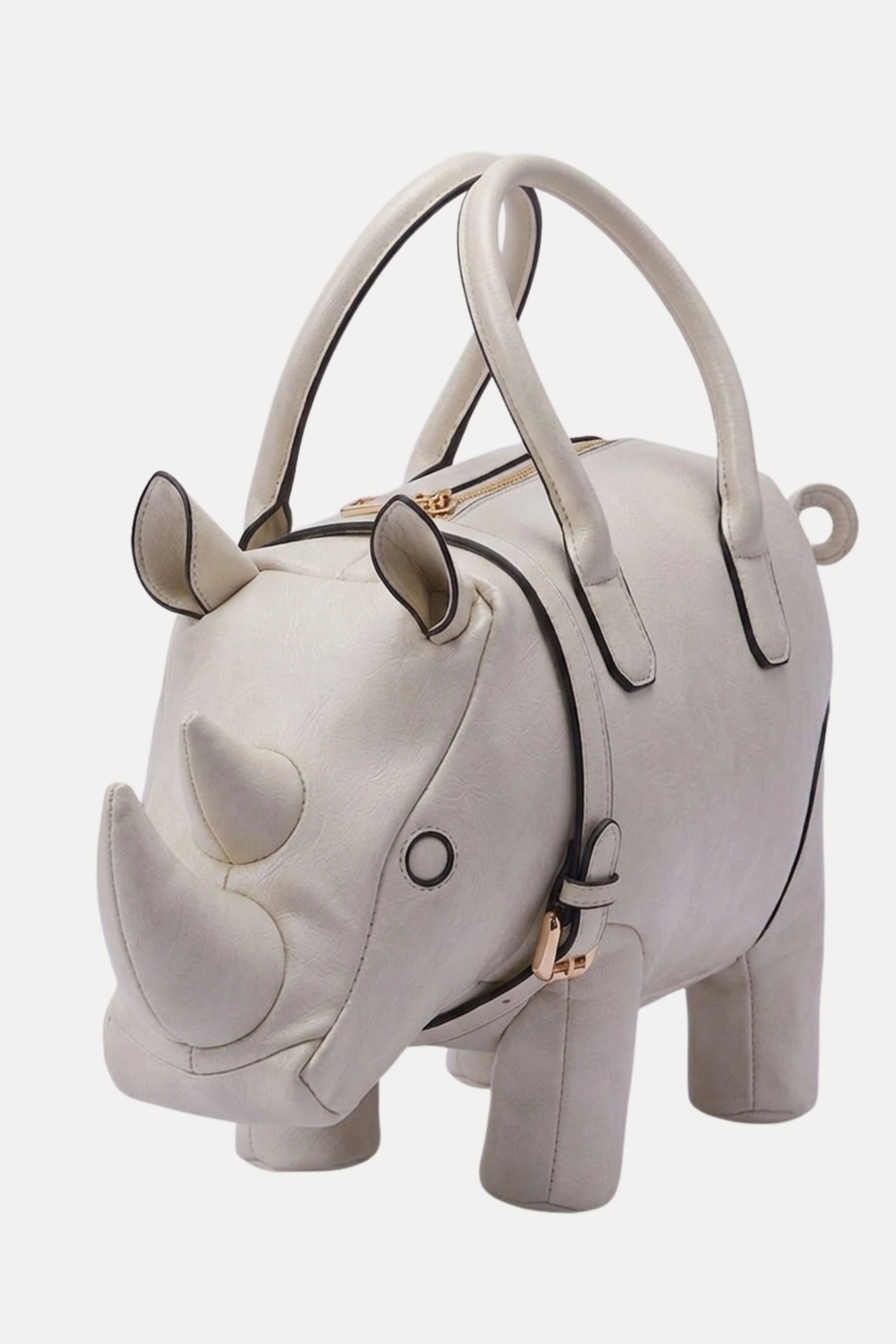 Rhino Shape Statement Handbag