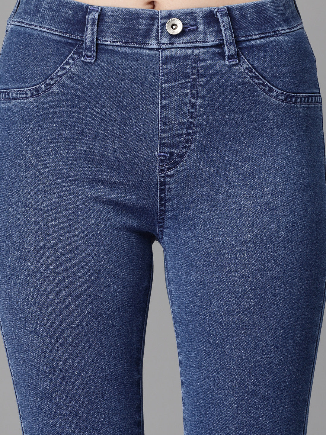 Women Blue Denim Stretchable Jegging