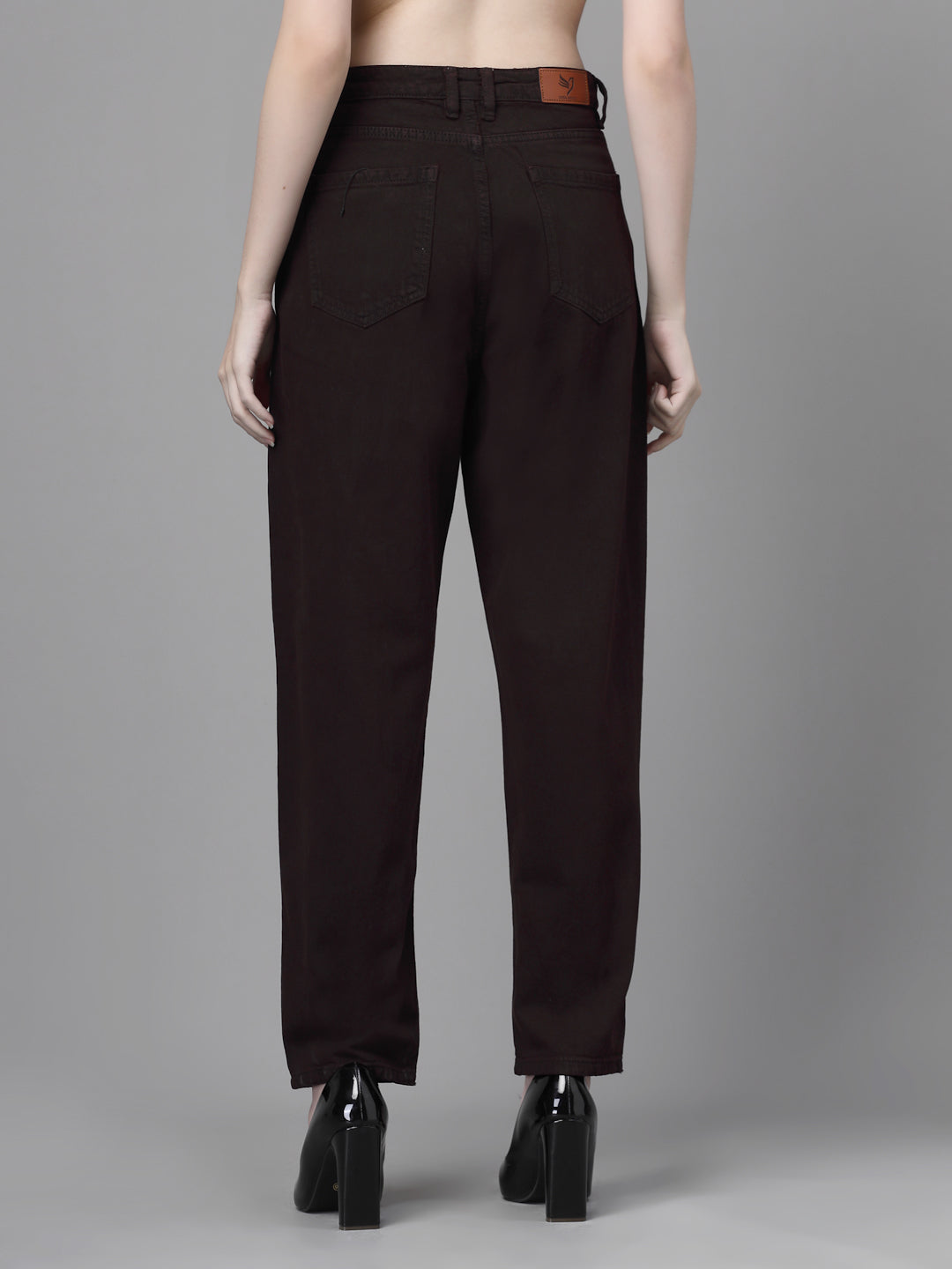 Mom-Fit Black Cotton Jeans - Global Republic