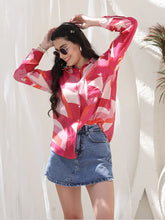 Red Abstract Rayon Blend Shirt