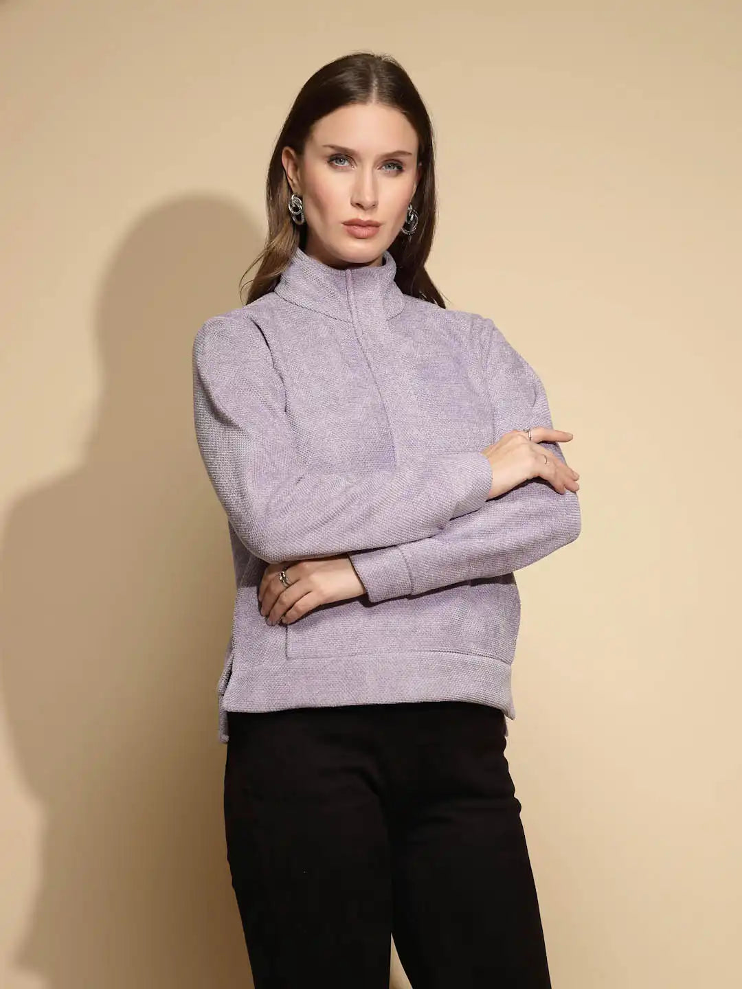 Lilac Sweatshirt for Women