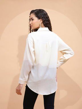 Lemon Textured Polycotton Shirt