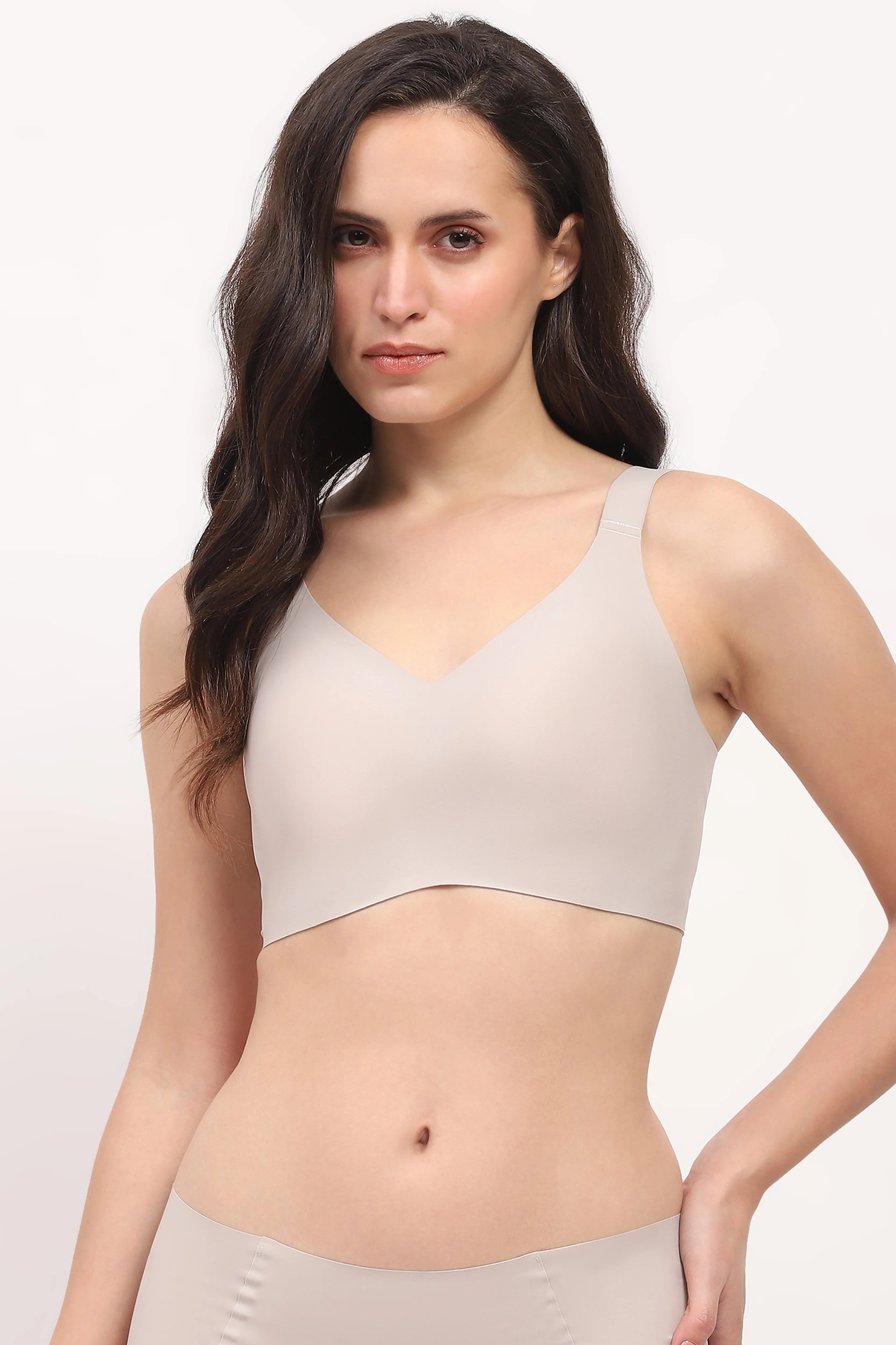 Pastel Grey Freedom Airism Bra