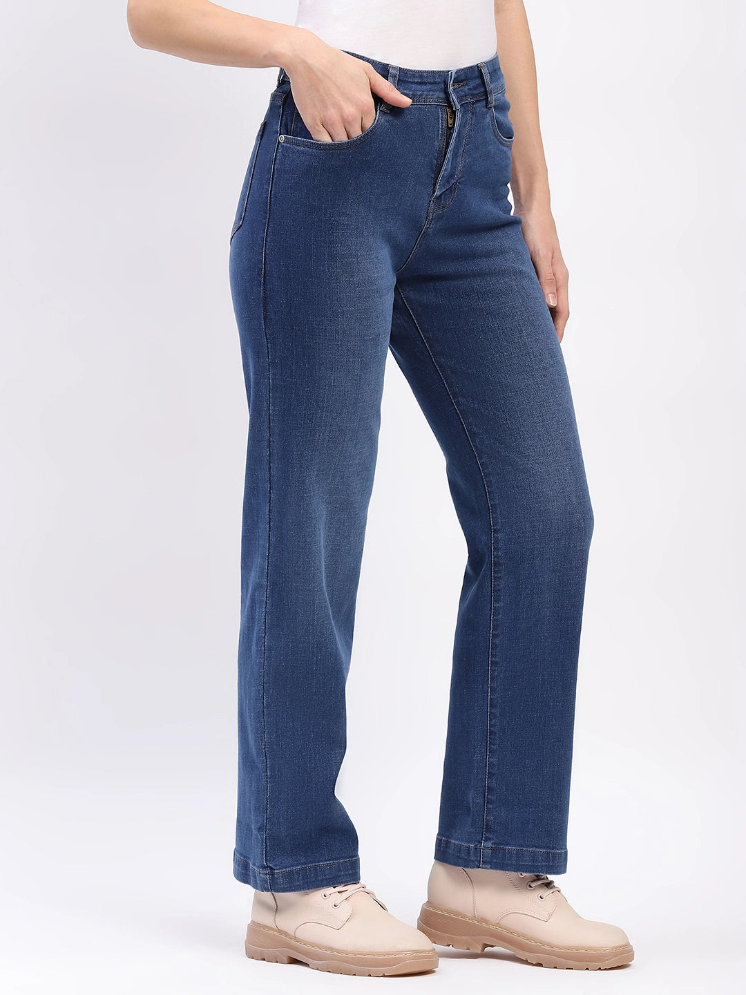 Blue Straight Jeans
