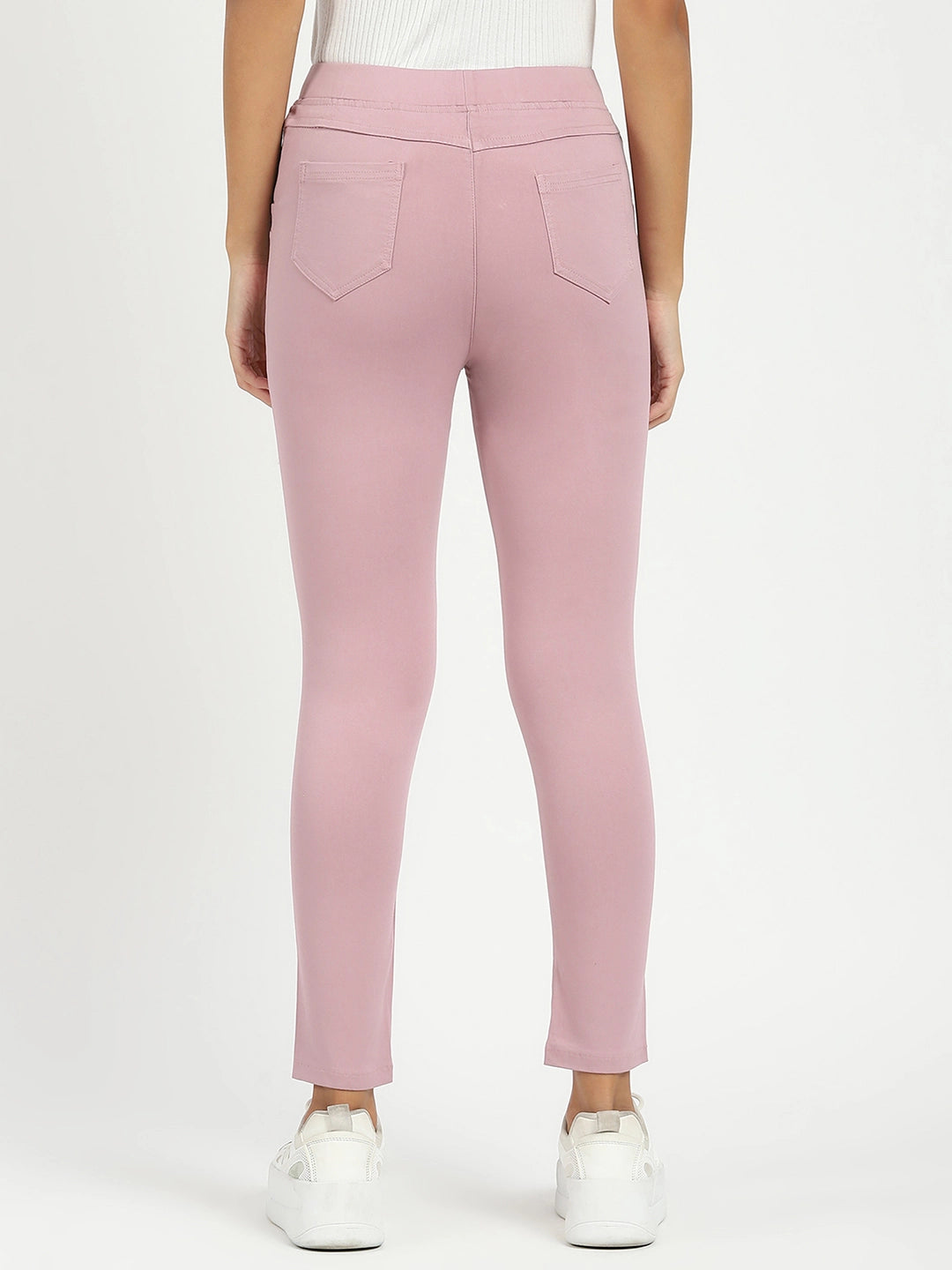 Pink Ultra Stretchable Jegging