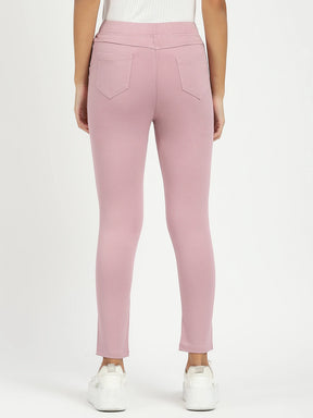 Pink Ultra Stretchable Jegging