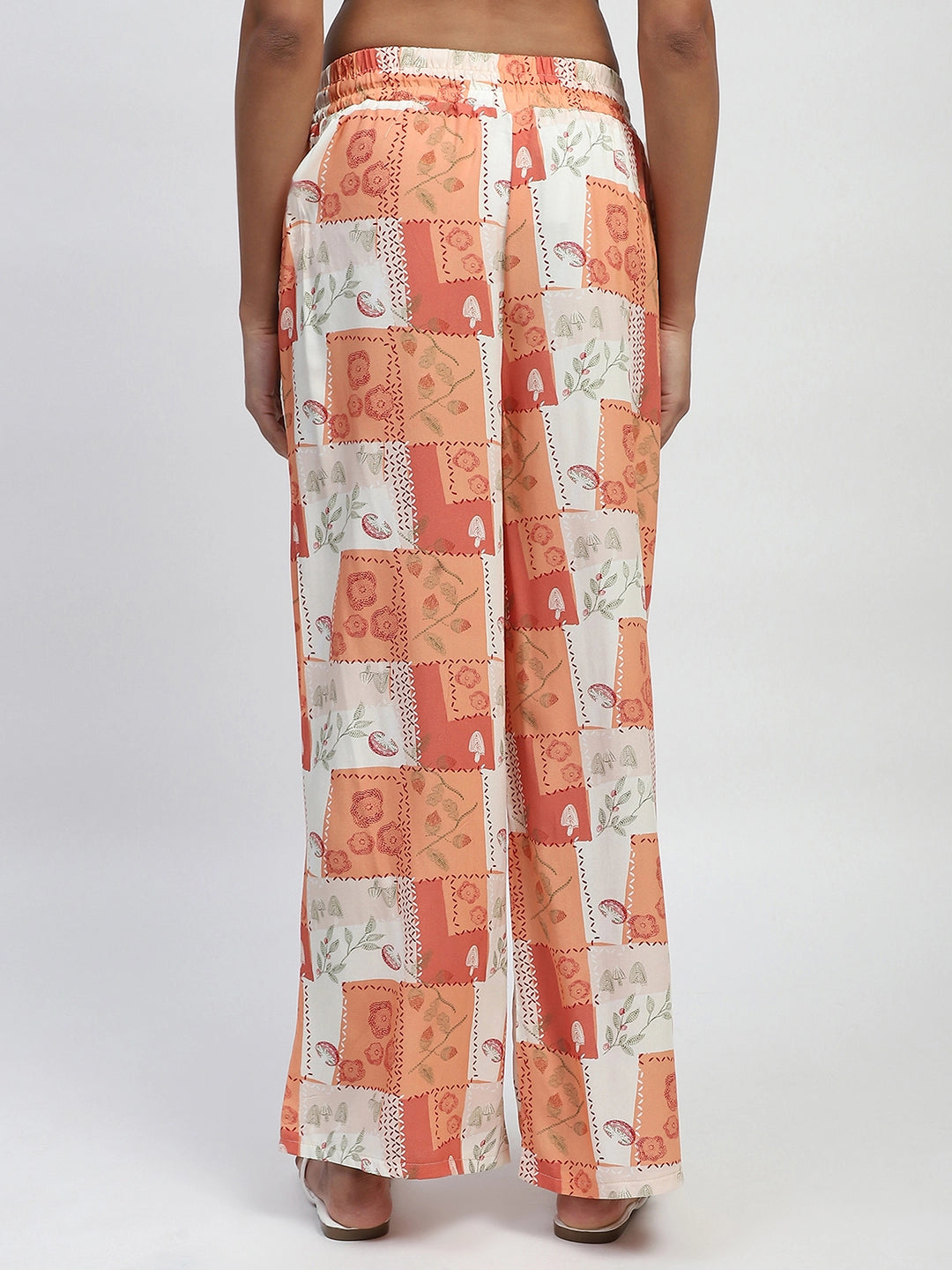 Brown Rayon Digital Print Nightsuit