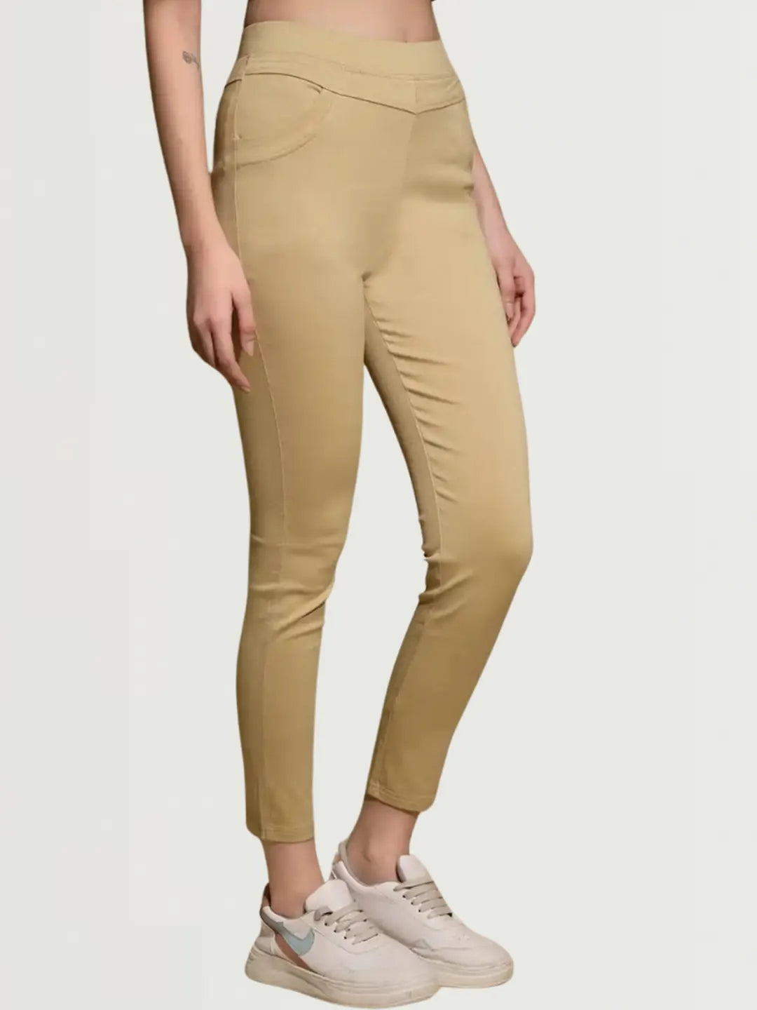 Gold Ultra Stretchable Jegging - Global Republic