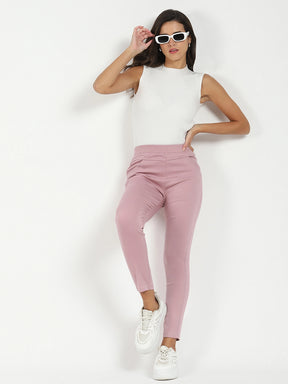 Pink Ultra Stretchable Jegging