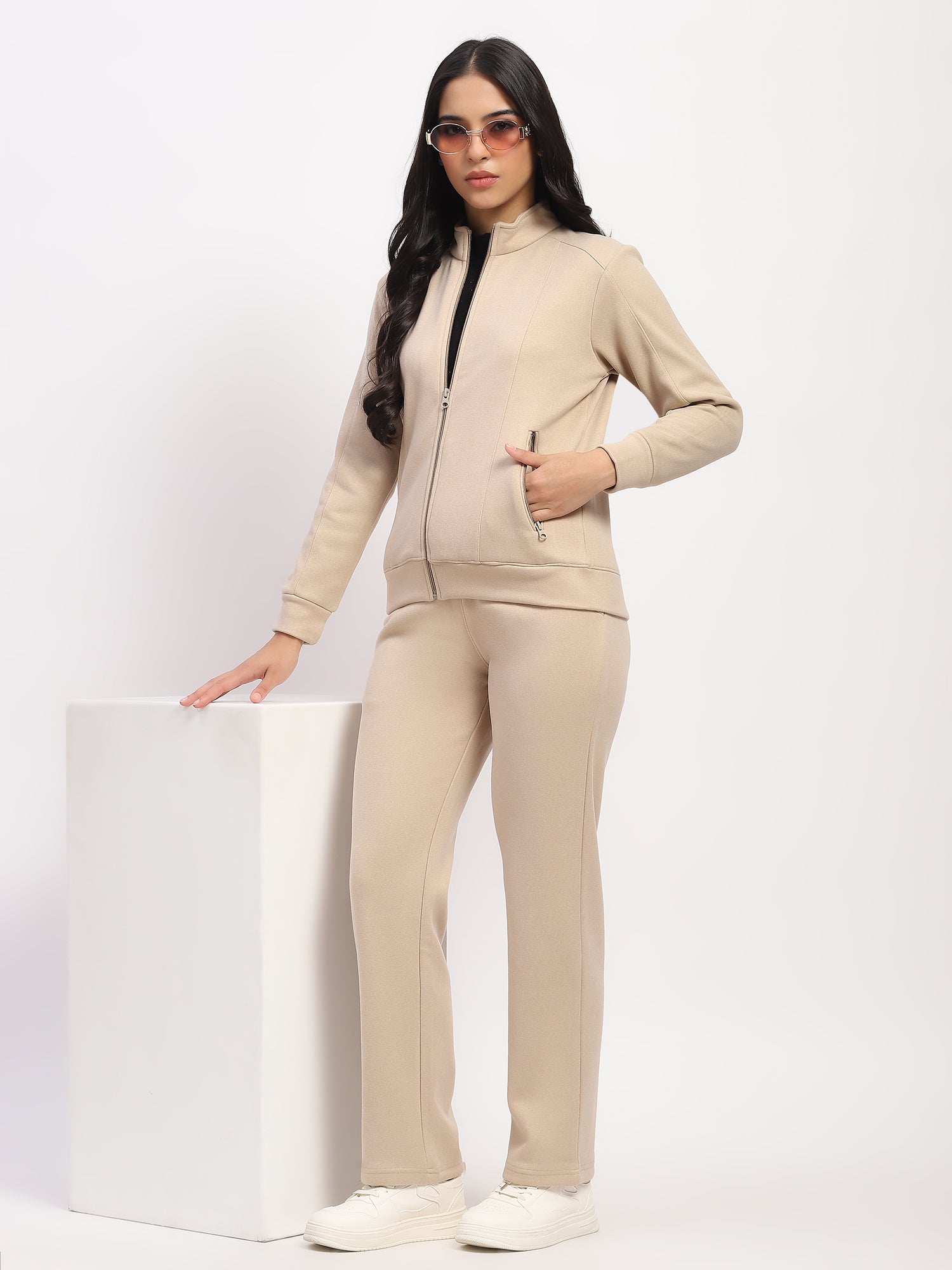 Beige Fleece-Lined Winter Lower