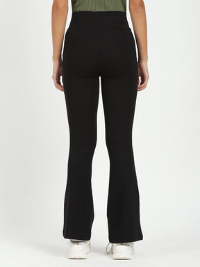 Black Stretchable Bootcut Trouser - Global Republic