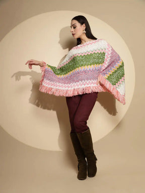 Pink Poncho for Women