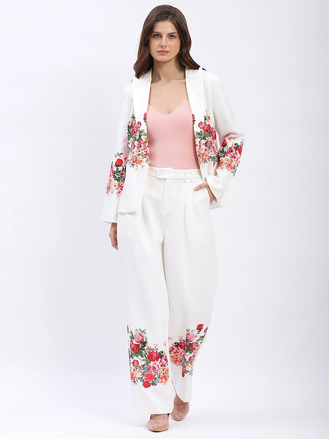Floral Placement Print Co-ord Set - Global Republic