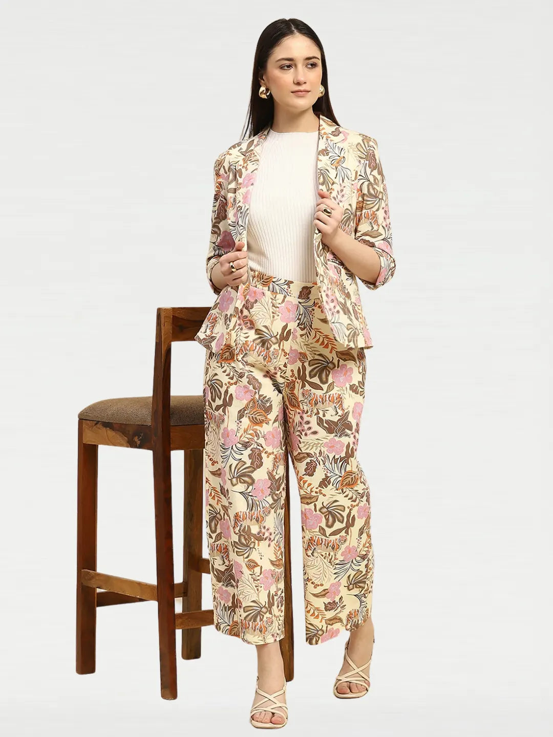 Multi Tropical Print Cotton Co-ord Set