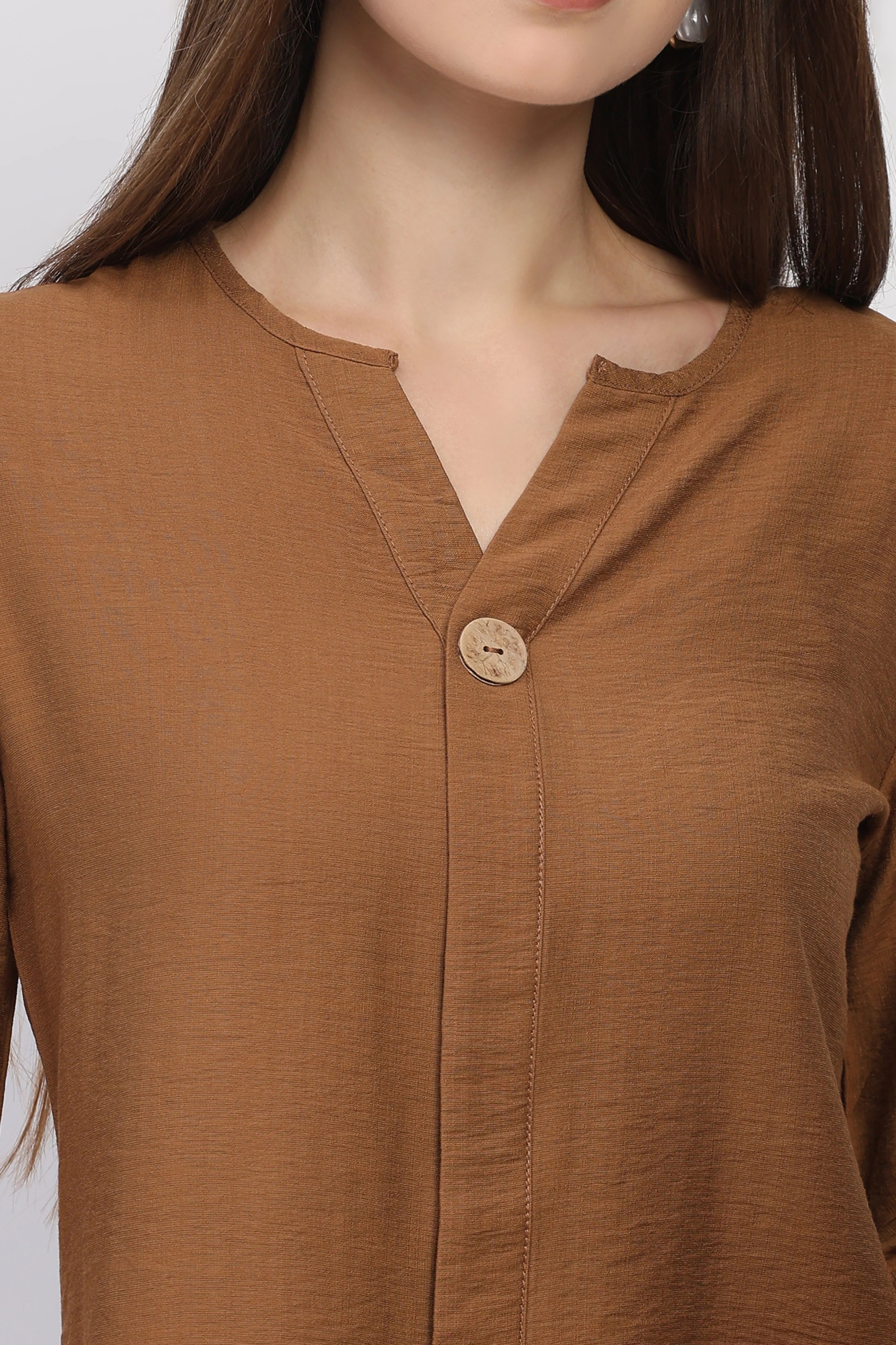 Light Brown Paisley Co-ord Set