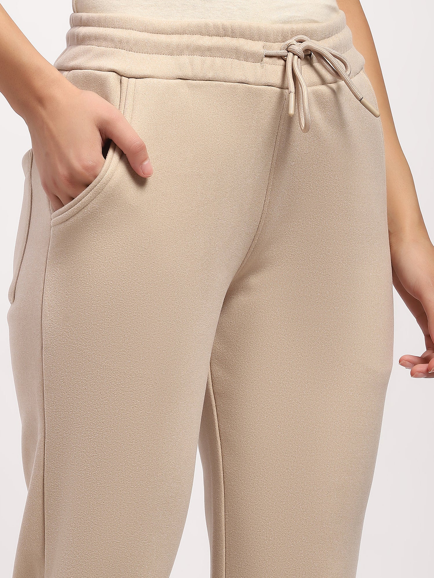 Beige Fleece-Lined Winter Lower