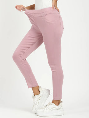 Pink Ultra Stretchable Jegging