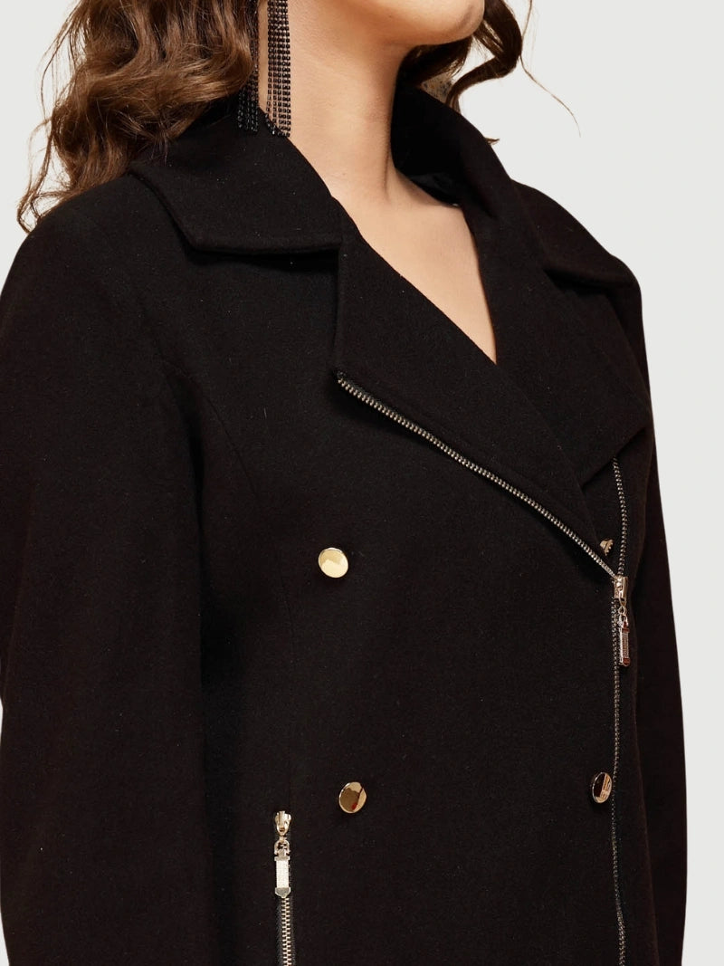 Black Solid Coat