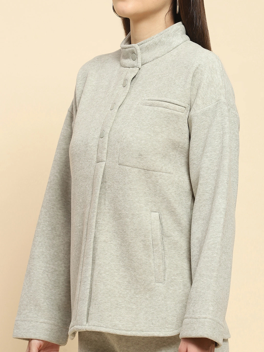 Pista Solid Relaxed Winter Nightsuit - Global Republic