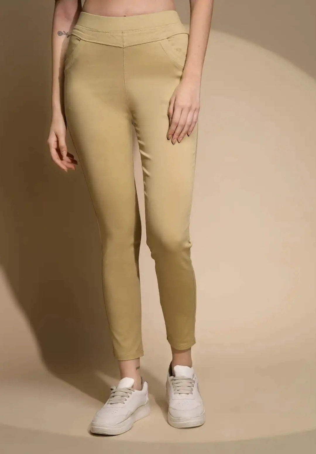 Gold Ultra Stretchable Jegging