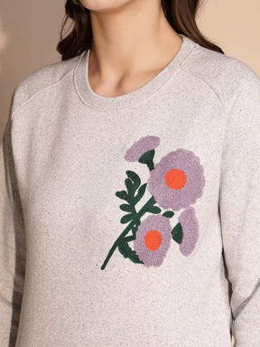 Grey Hood Hosiery Sweat Shirt