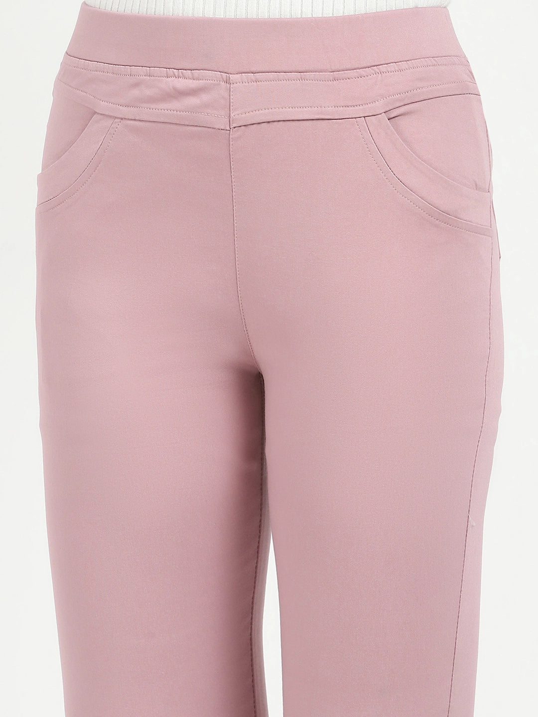Pink Ultra Stretchable Jegging