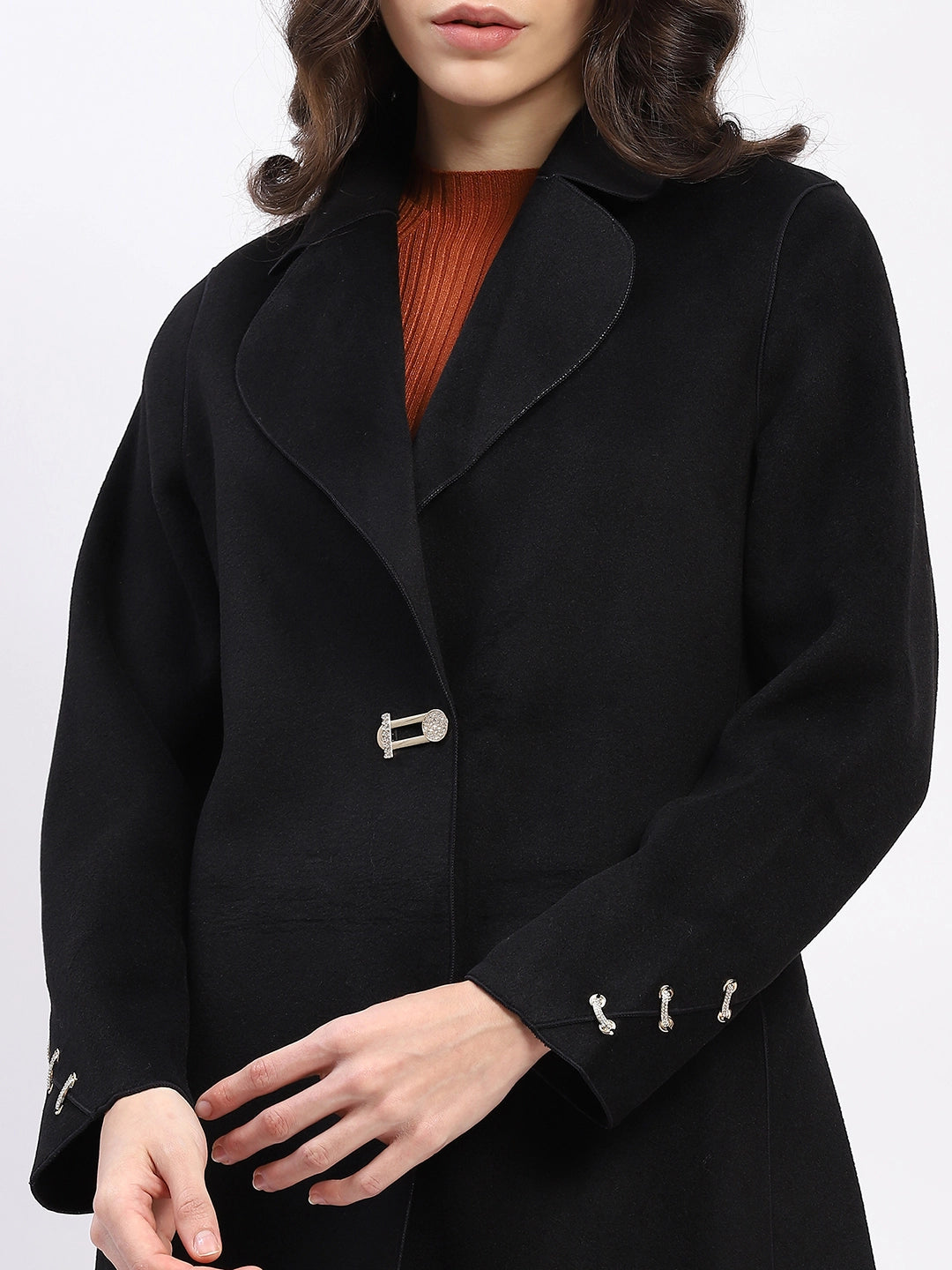 Winter Luxe Black Coat - Global Republic