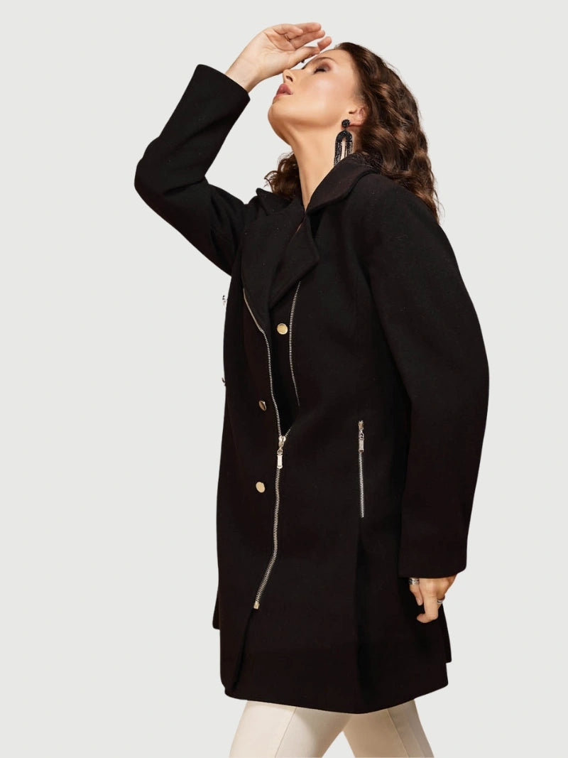 Black Solid Coat