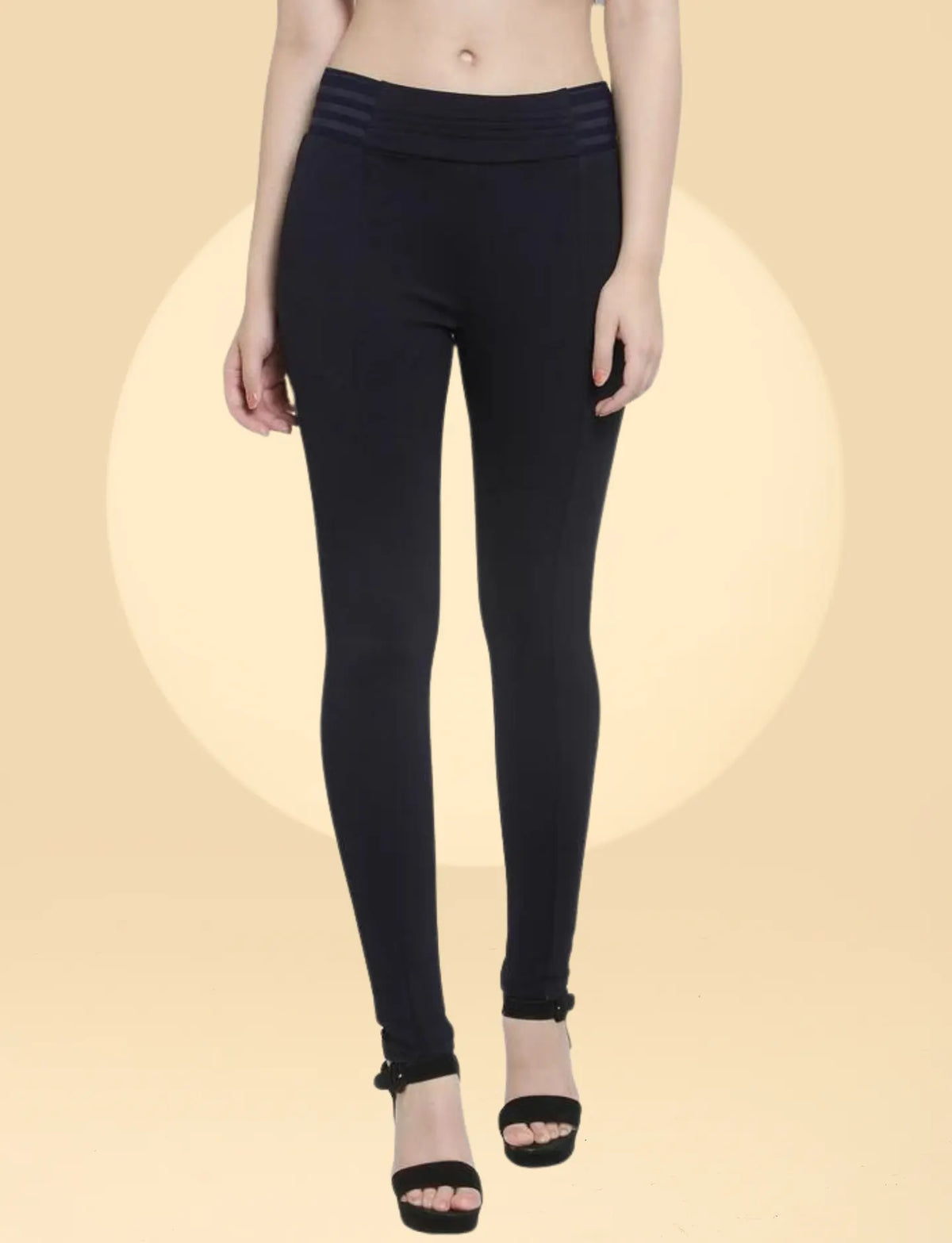 Navy Blue Stretchable Slim Jegging