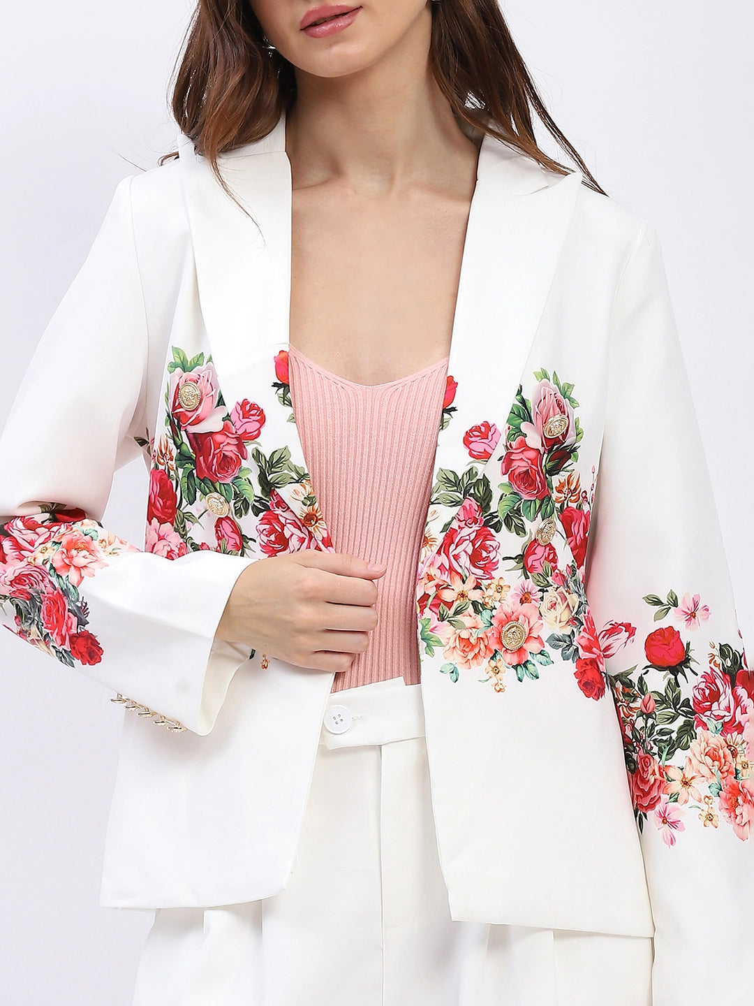 Floral Placement Print Co-ord Set - Global Republic