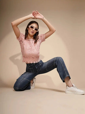 Women's Regular Fit Denim High Rise Blue Jeans