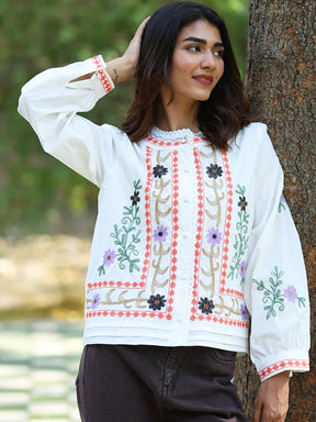 Embroidered Cotton Shirt