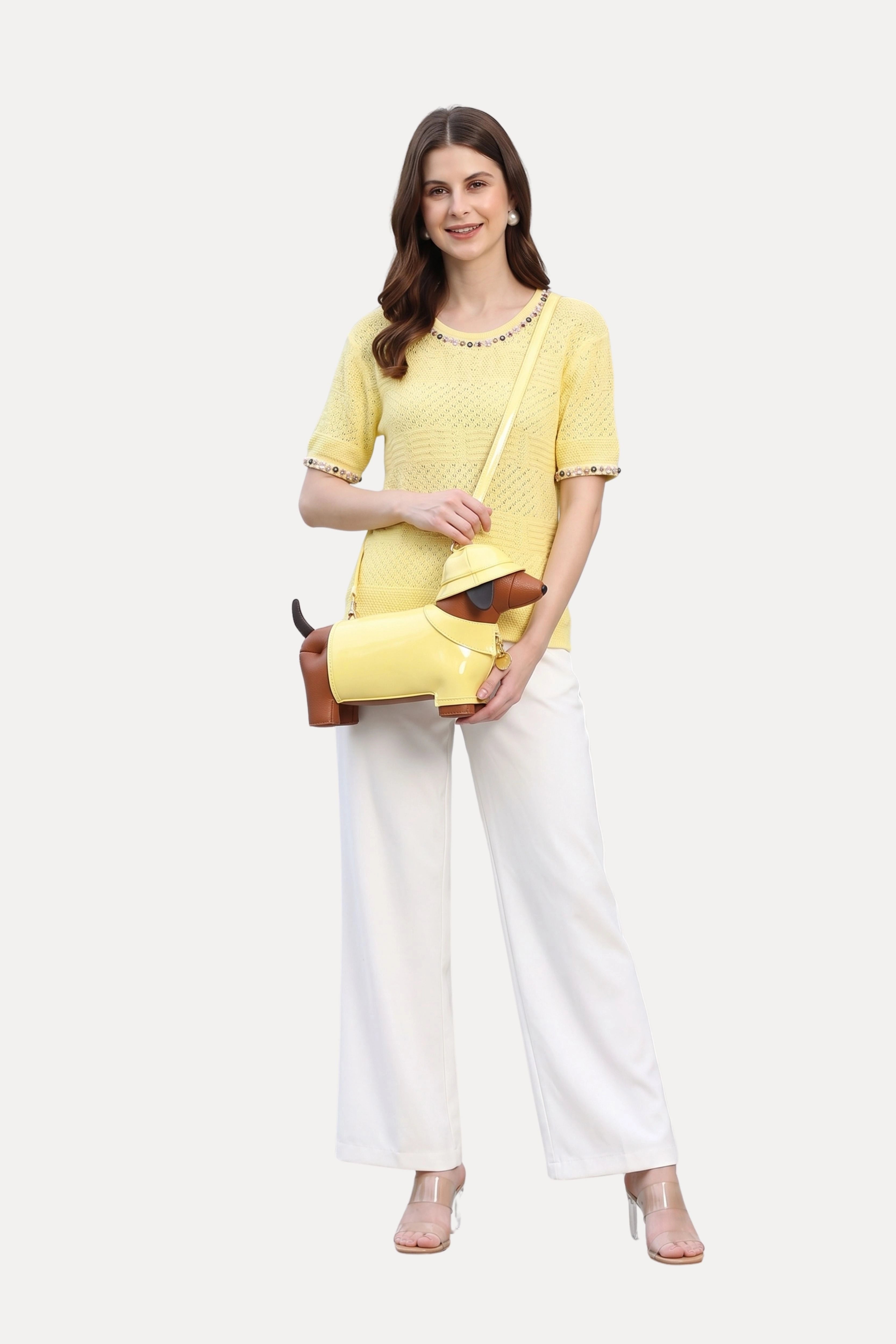 Designer Dachshund Crossbody Bag