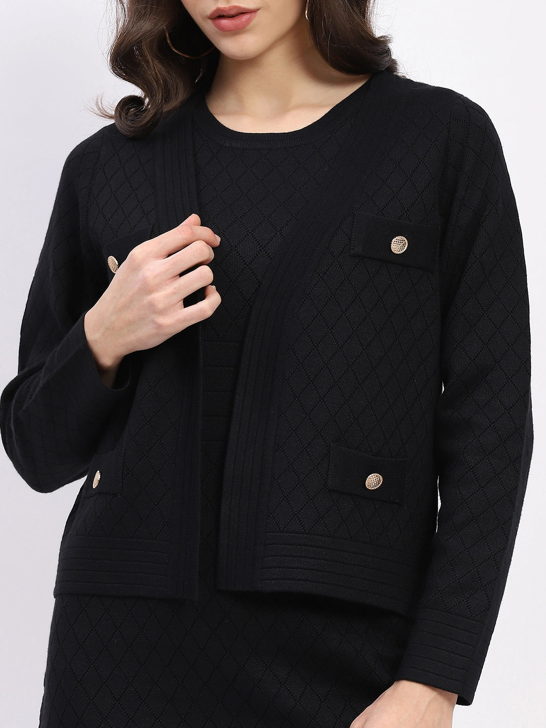 Black Winter Dress Set - Global Republic