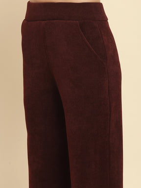 Wine Poly Blend Co-Ord Set