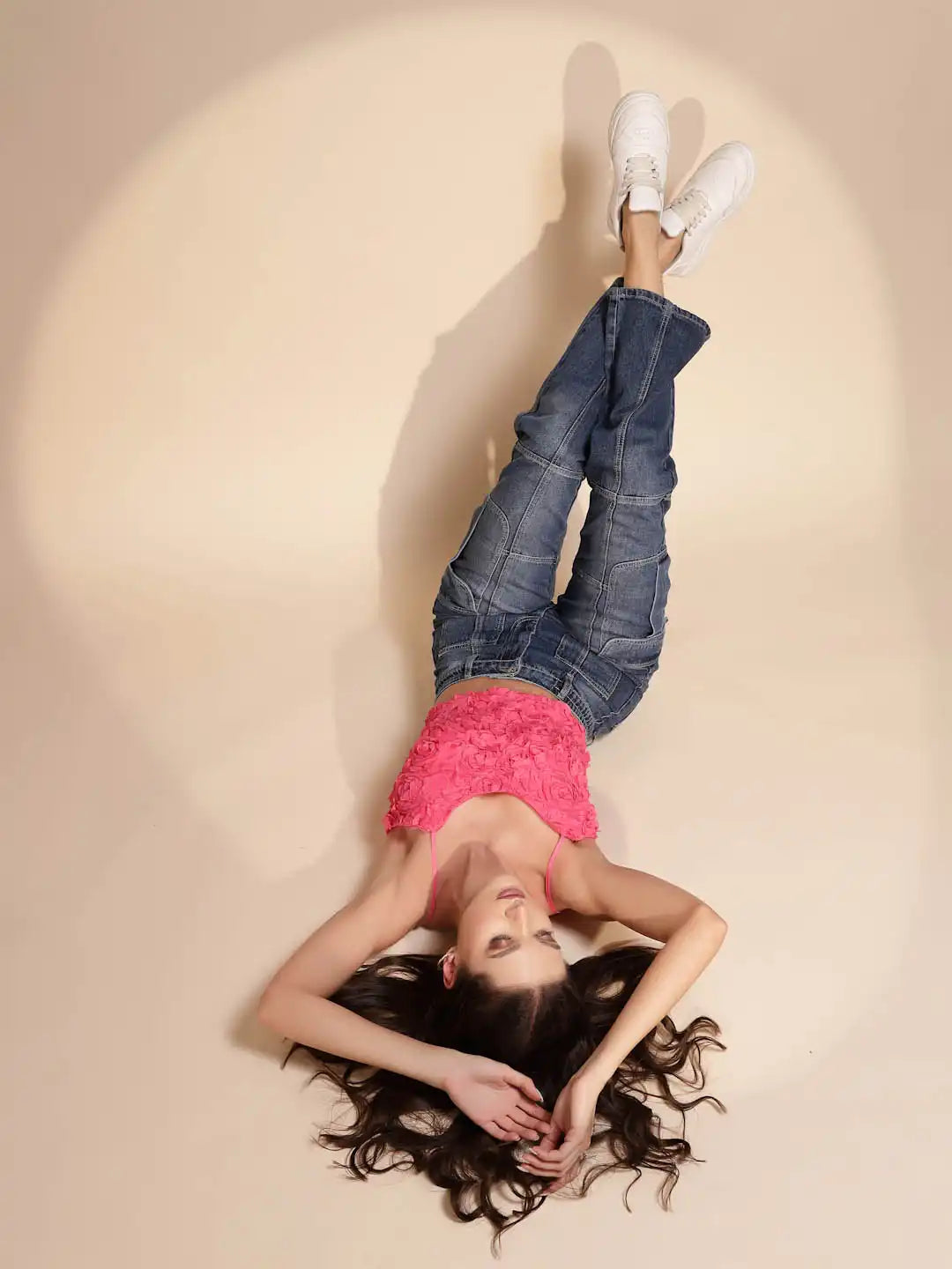 Pink Floral Crop Top - Global Republic