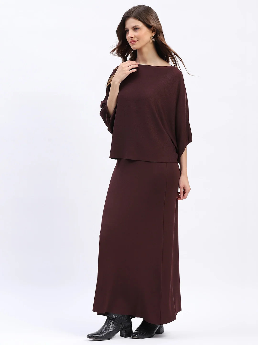 Knit Top & Maxi Skirt Co-ord Set-Global Republic