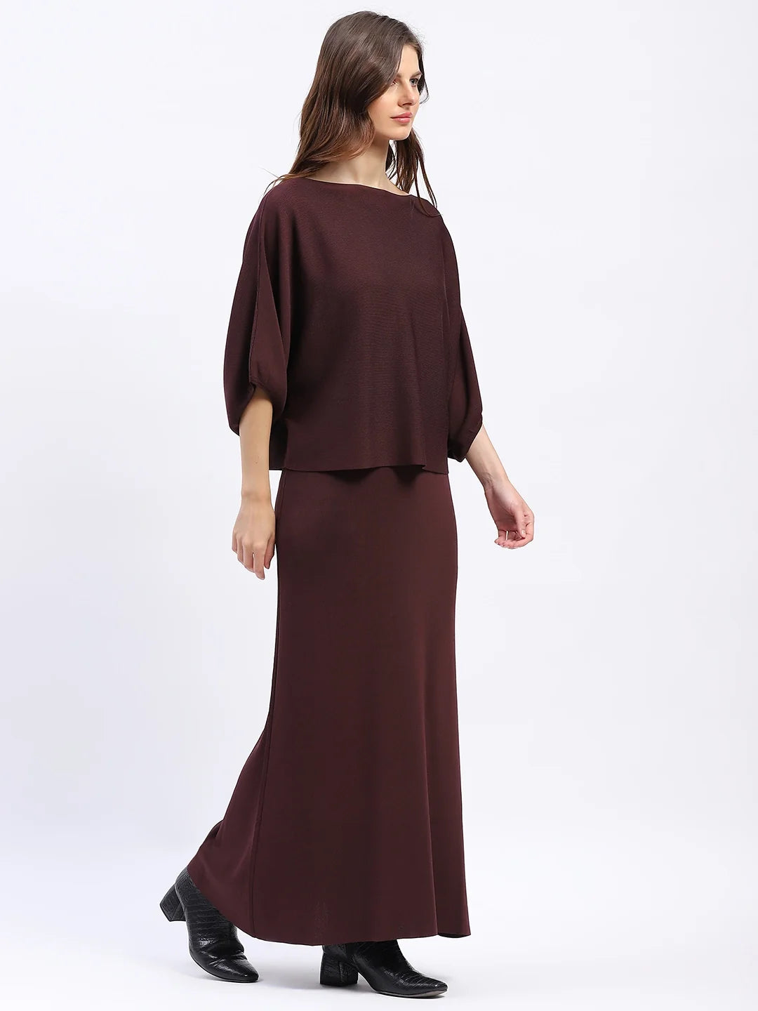 Knit Top & Maxi Skirt Co-ord Set-Global Republic