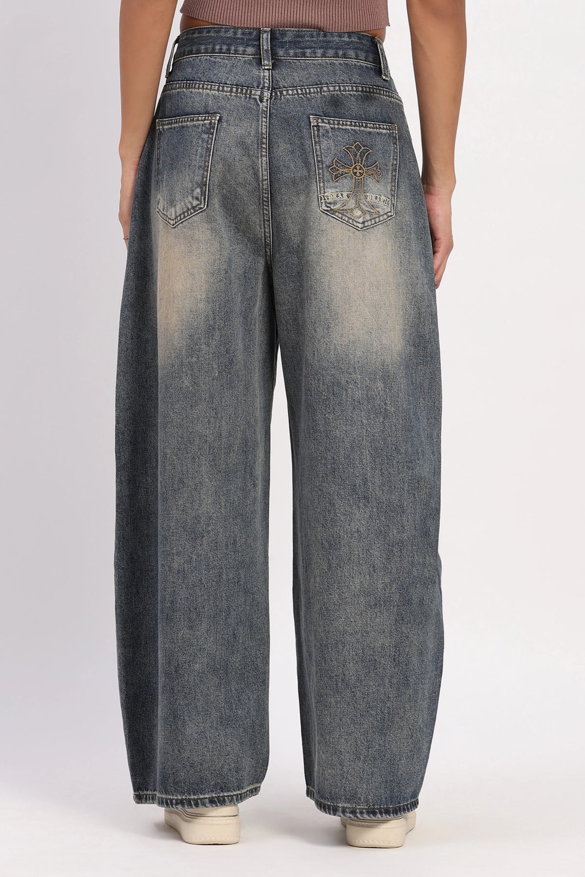 Embellished Baggy Fit Jeans