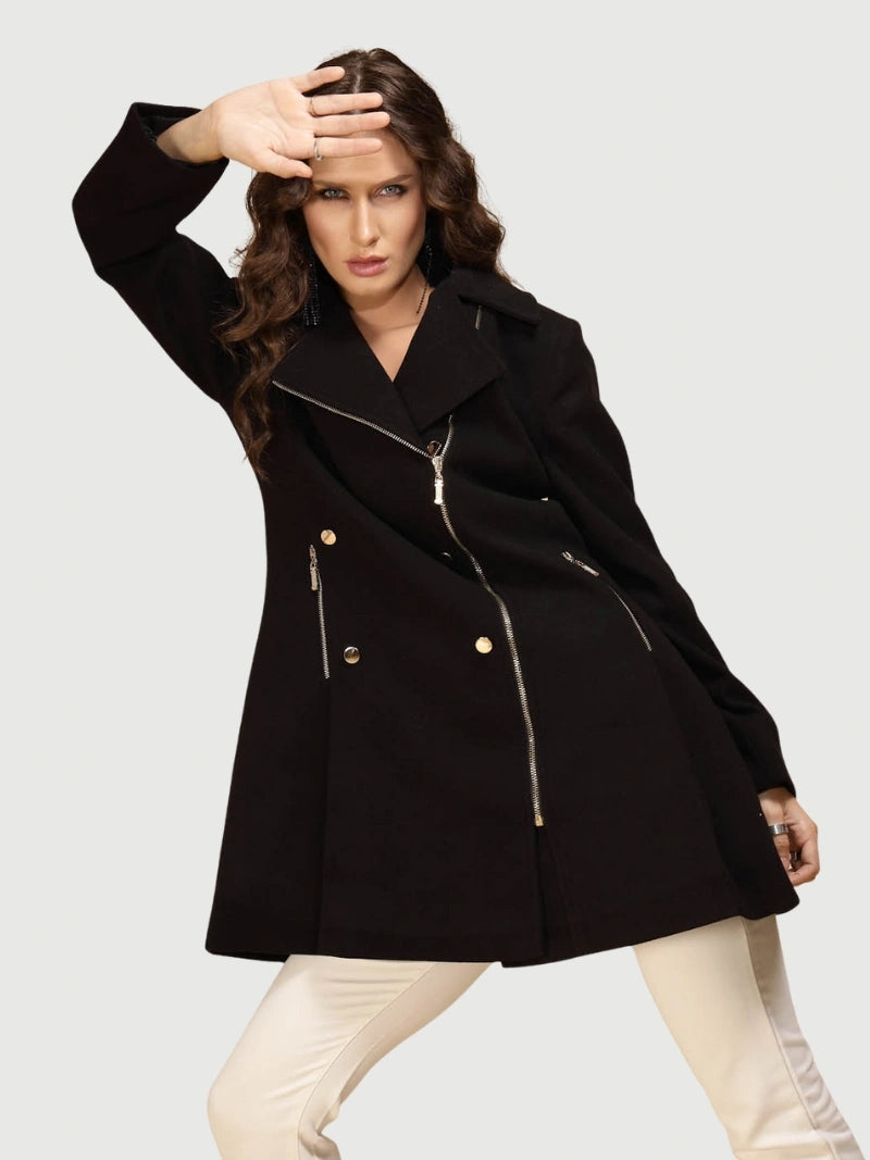 Black Solid Coat