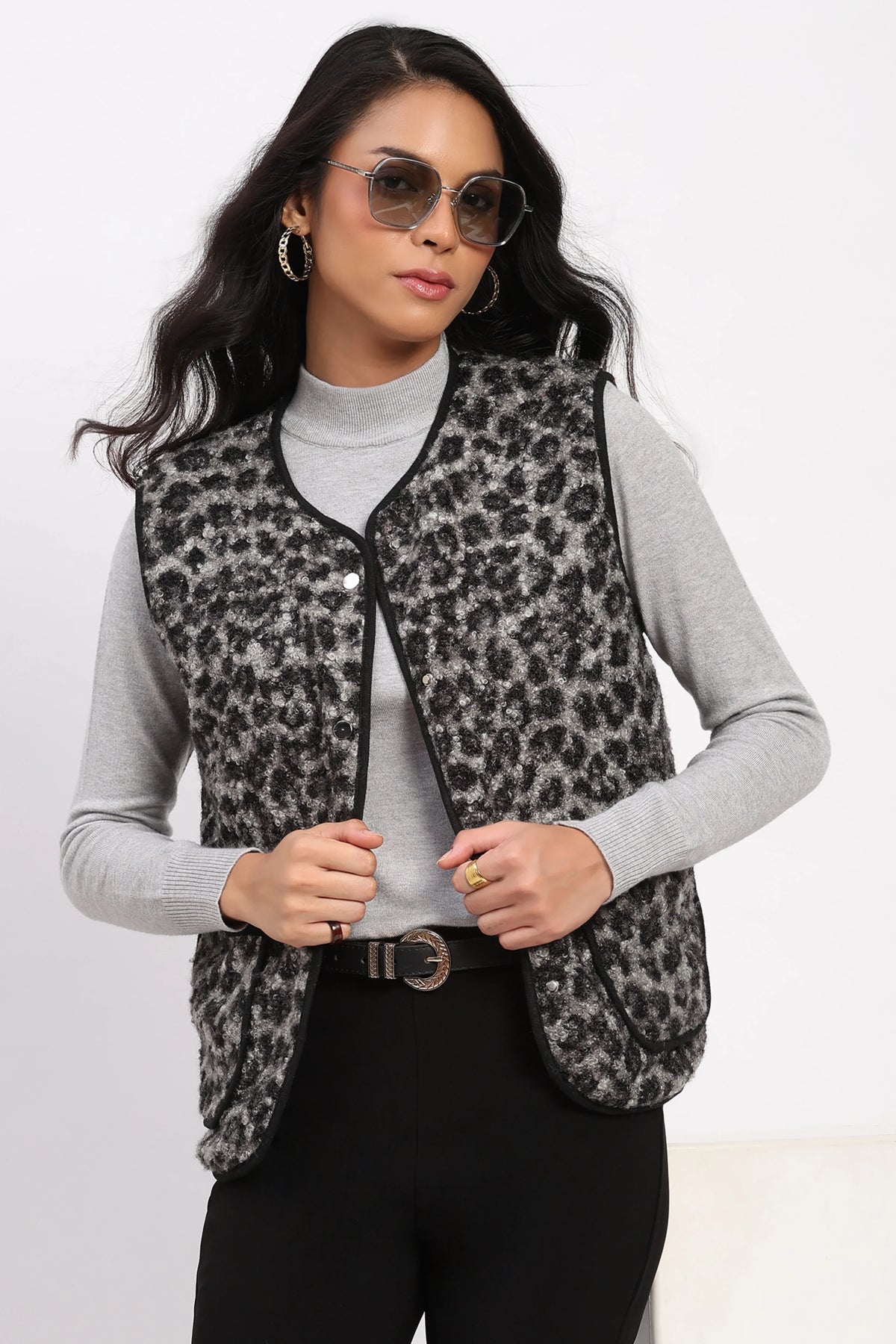 Reversible Wool Blend Jacket-Global Republic