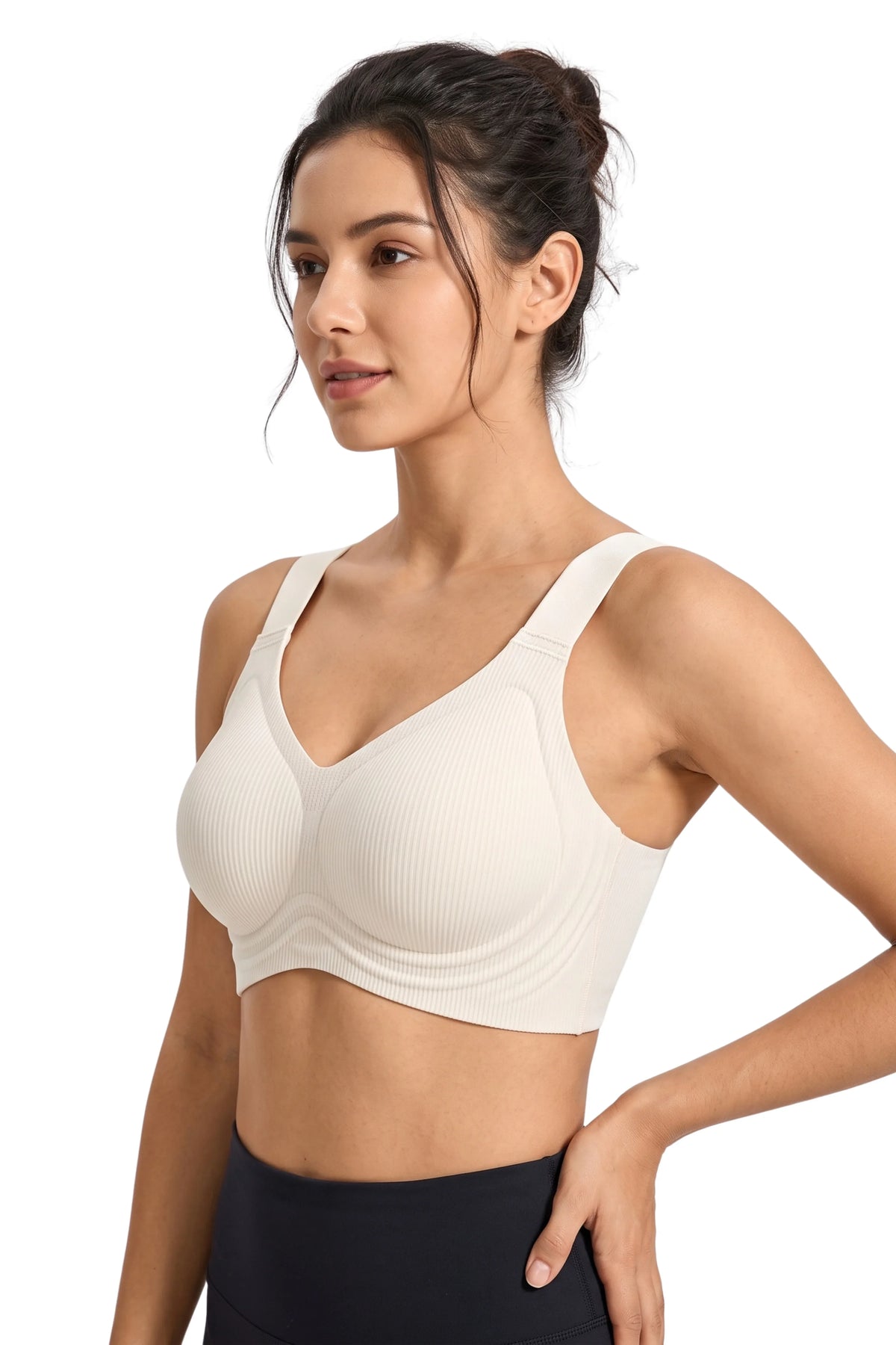 Cream Seamless Lightly Padded Bra-Global Republic