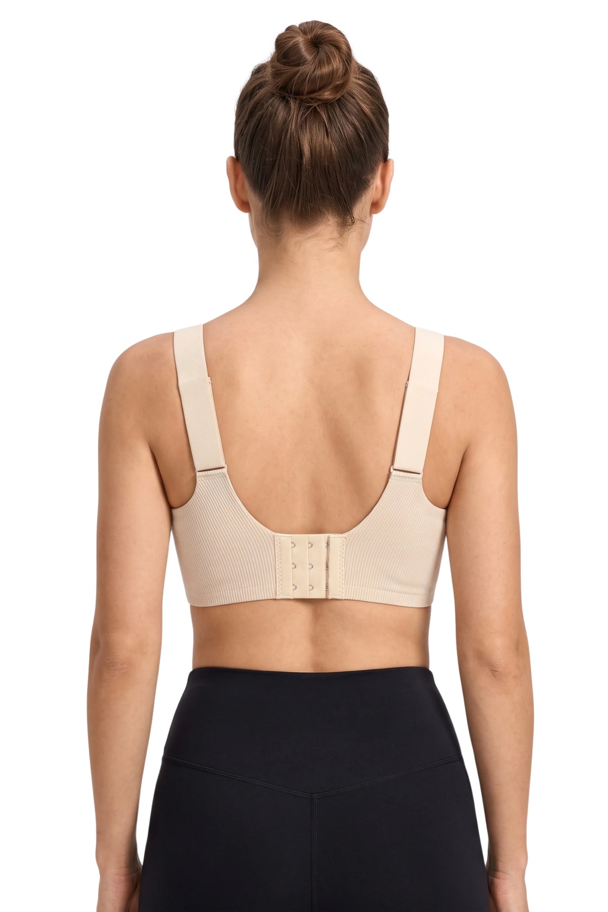 Beige Seamless Lightly Padded Bra-Global Republic