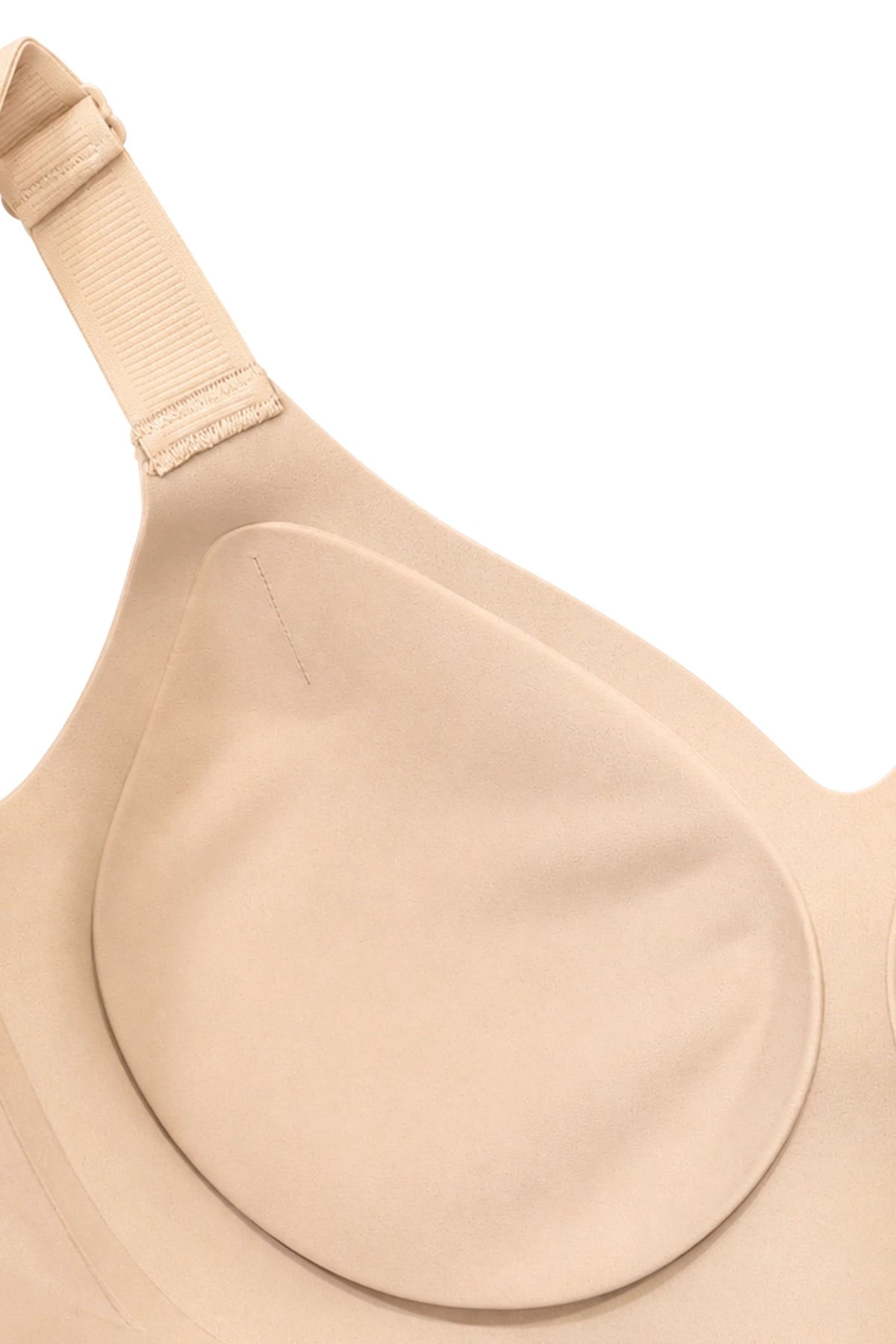 Beige Seamless Lightly Padded Bra-Global Republic