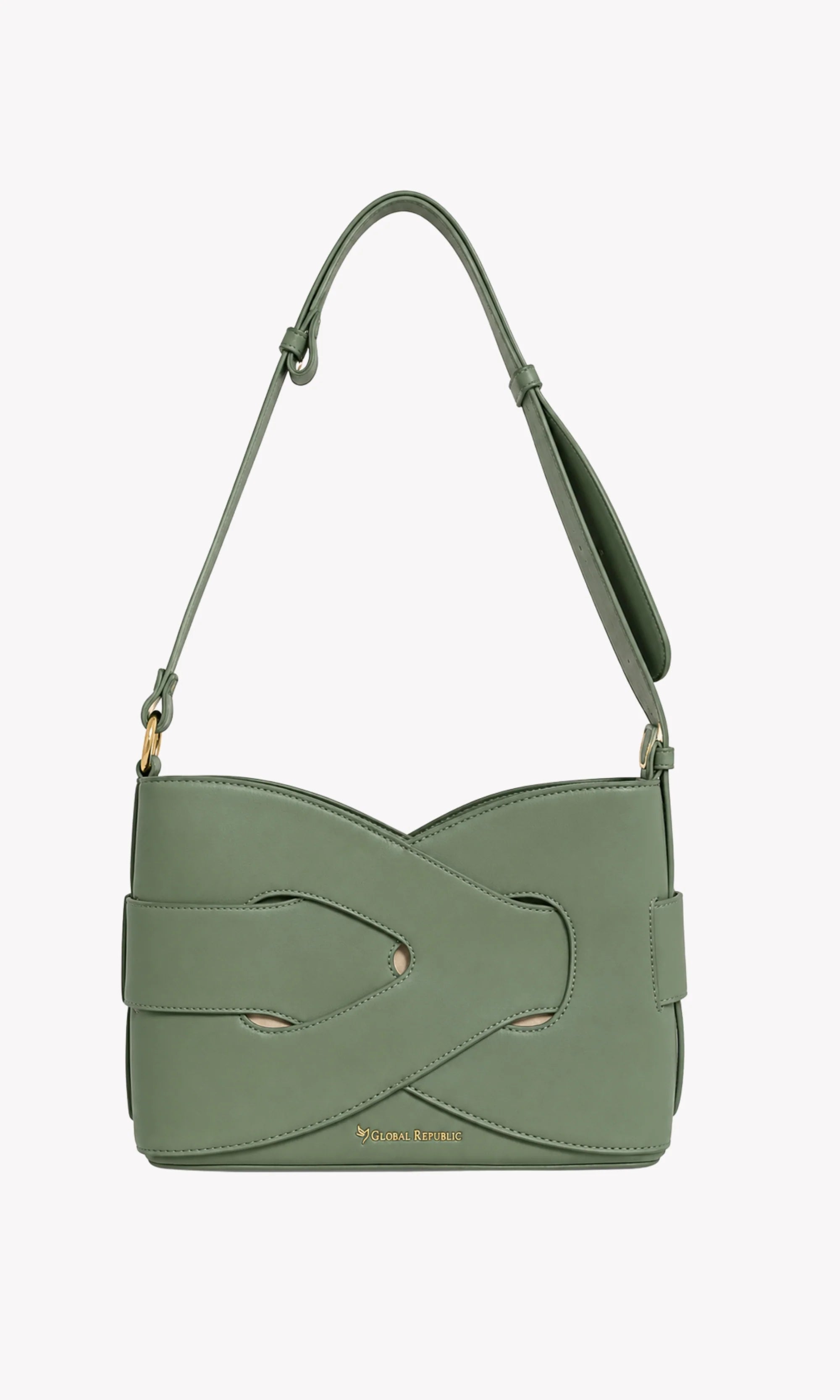 Green Braided Sling Bag-Global Republic