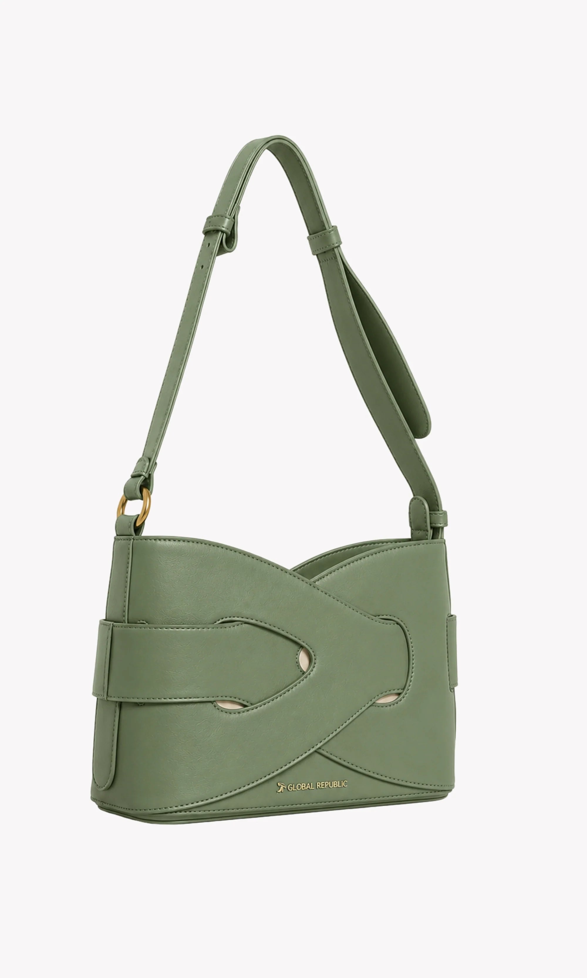 Green Braided Sling Bag-Global Republic