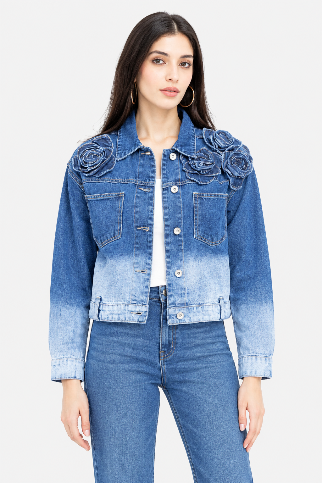 Floral Denim Jacket