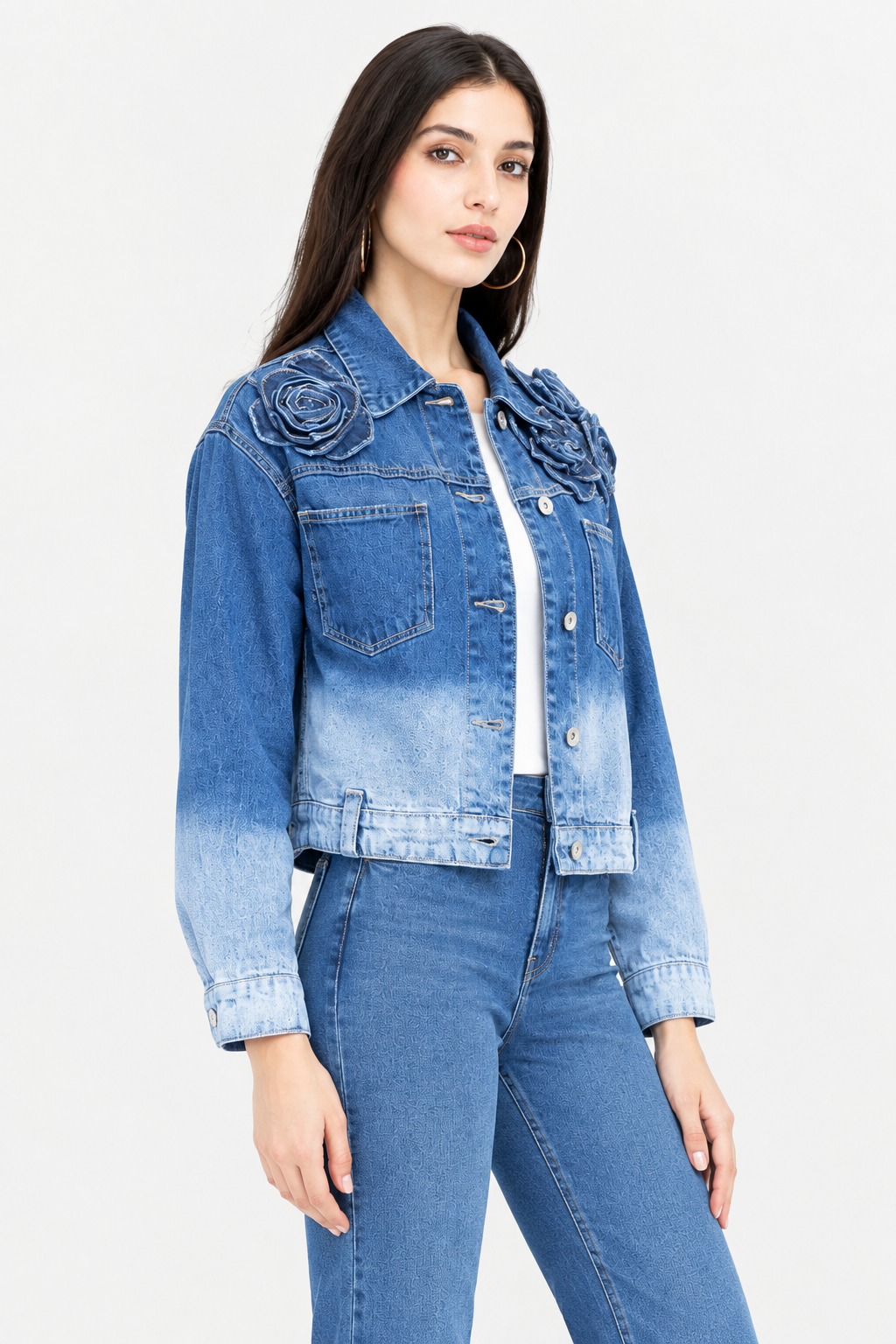 Floral Denim Jacket